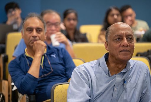 Associate Provost Tesfay Meressi and Commonwealth Professor Amit Tandon were in the MUST technical review 2024.