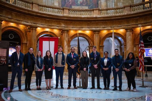 UMass Law Students in State House rotunda