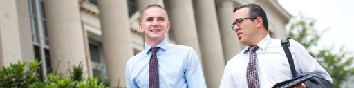 UMass Law students and alum outside Taunton Trial Court