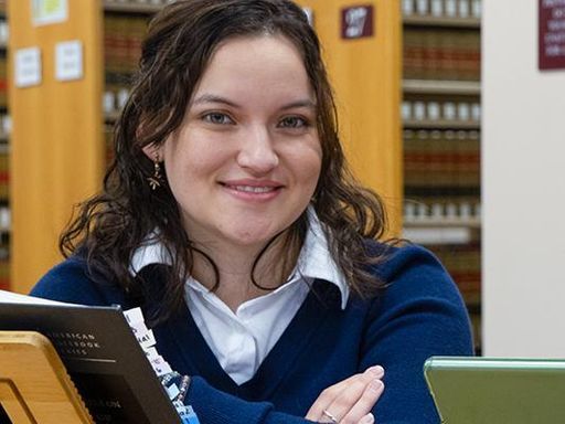 UMass Law students conducting research in the Law Library