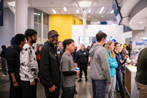 UMassD Students at Moonlight Breakfast