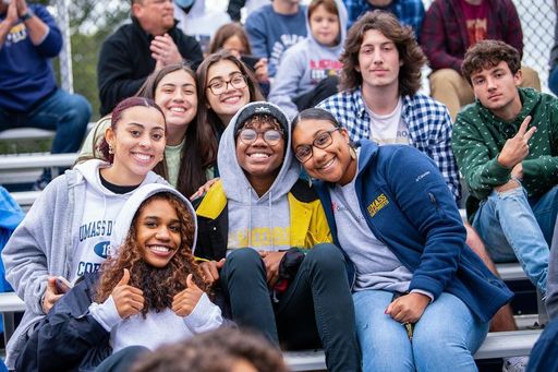 UMassD students at outdoor event