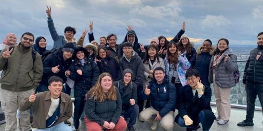Bhatia and classmates' excursion to Frankfurt