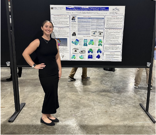 Chloe Shirikjian (Mechanical Engineering) made a poster presentation at The International Mechanical Engineering Congress and Exposition (IMECE)