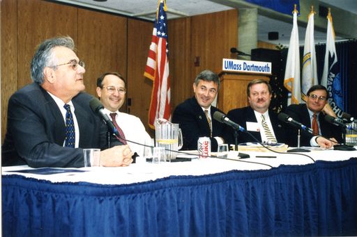 Barney Frank speaking at a panel