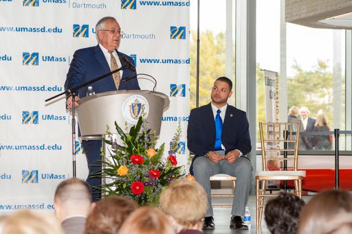 Barney Frank lecture in the library