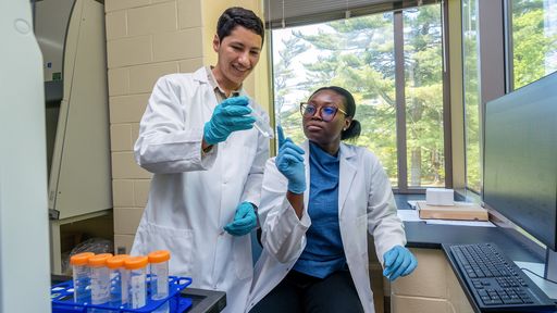 Student researchers in the Bompoti lab