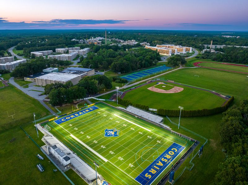 Aerial view of UMass Dartmouth