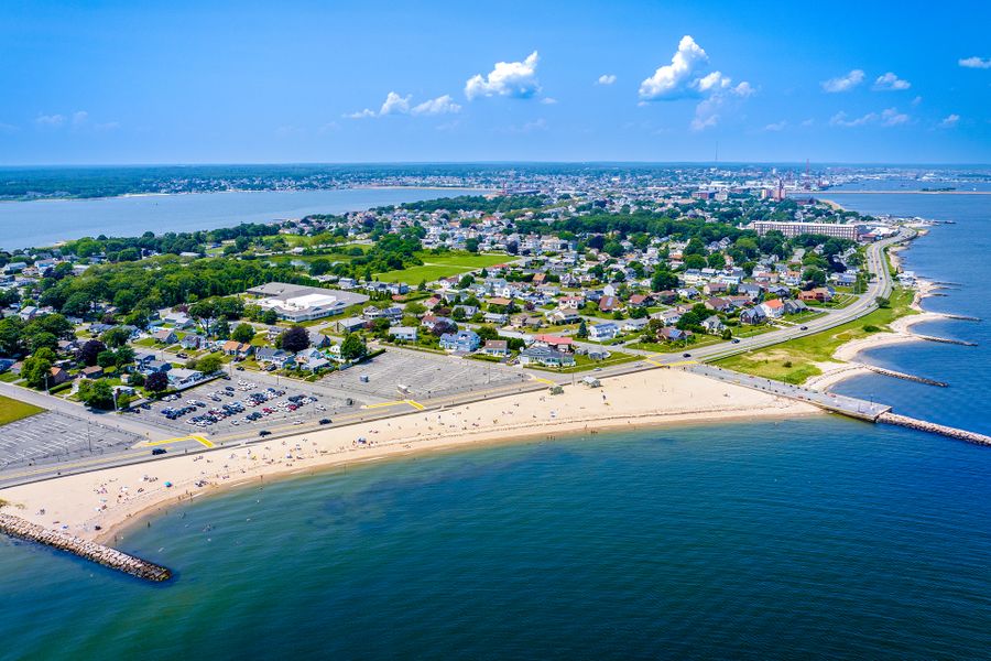 Aerial photo of New Bedford