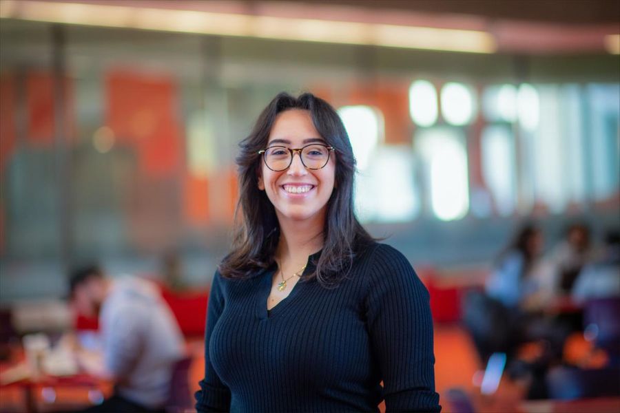 Electrical engineering student Erika Caushi