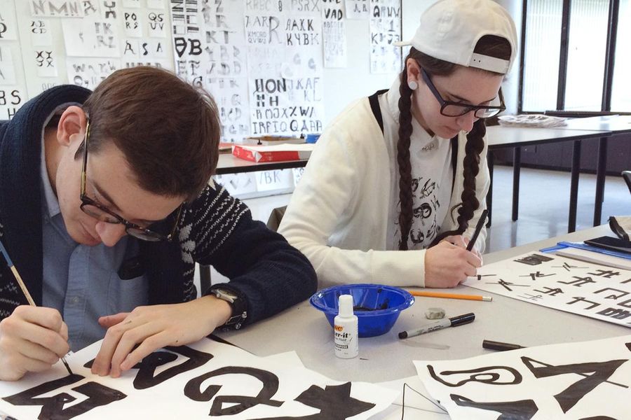 CVPA students in the classroom