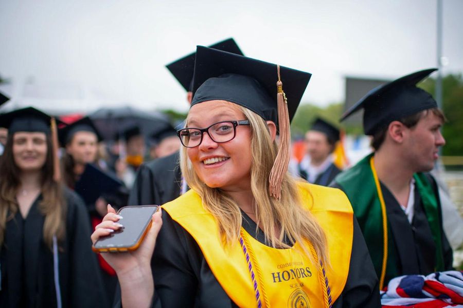 Marisa Heller at her undergraduate commencement in the spring of 2025