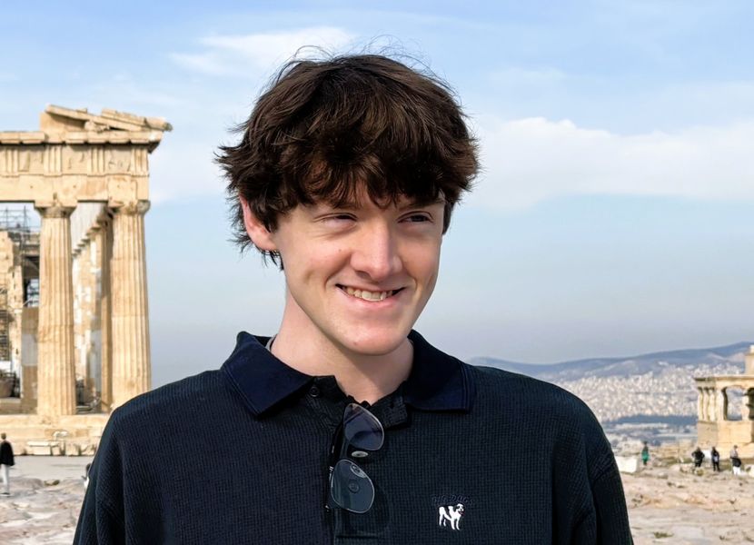 Interior architecture and design student Wyatt Carlton '26