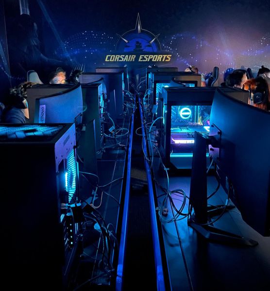 UMass Dartmouth Corsair Esports gaming room