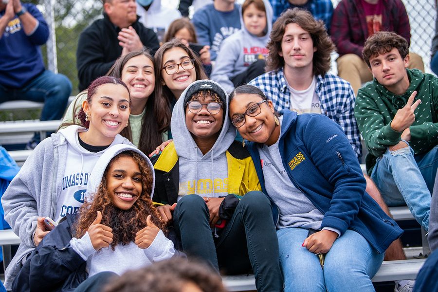 UMassD students at outdoor event