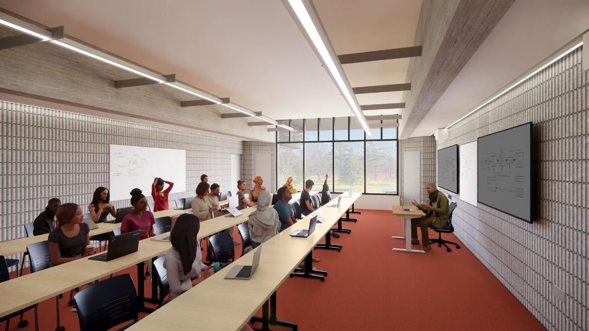 Rendering of LARTS large classroom